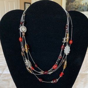 NWT Lia Sophia Beaded Necklace